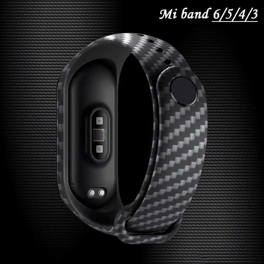 Фотография №4 товара Ремешок из углеродного волокна для Xiaomi Mi Band 7 nfc,