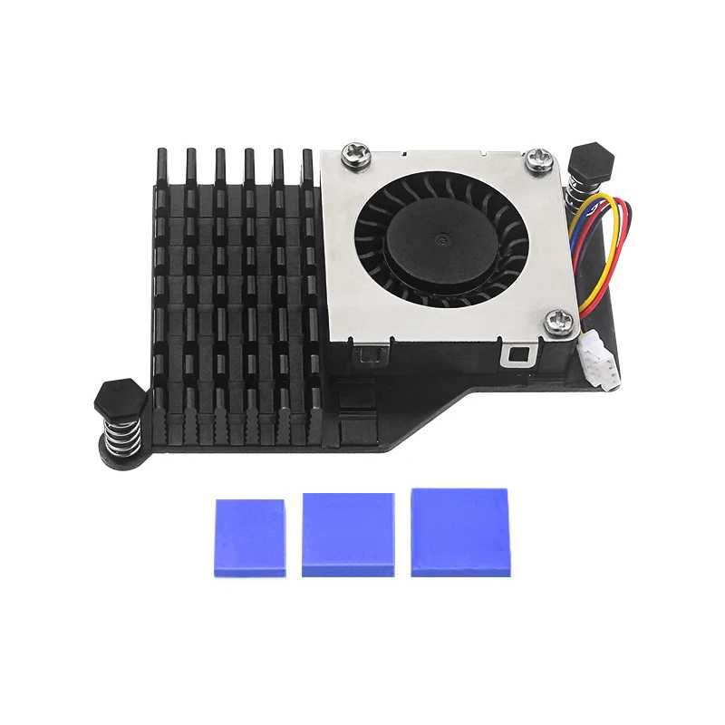 Фотография №5 товара Активный охладитель Raspberry Pi 5, алюминиевый радиатор, ШИМ-вентилятор, регулируемая скорость,