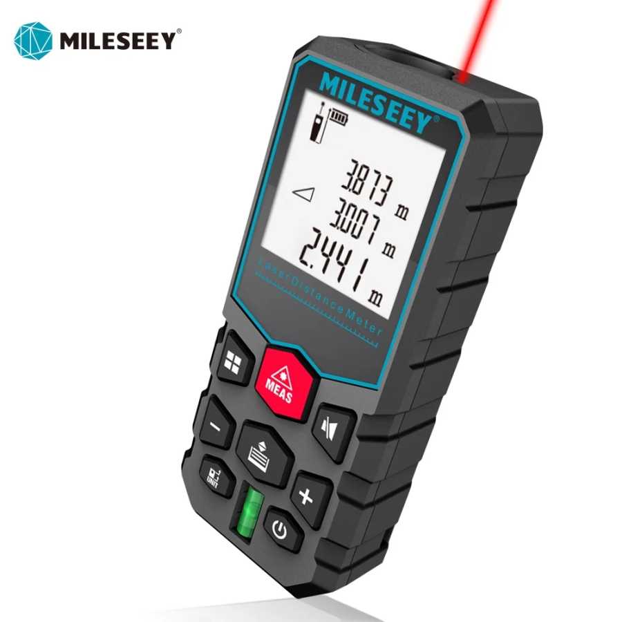 Лазерная рулетка MILESEEY X5 40 м 50 м 60 м 80 м 100 м 120 м лазерный дальномер метр лазер Инструменты для измерения и анализа