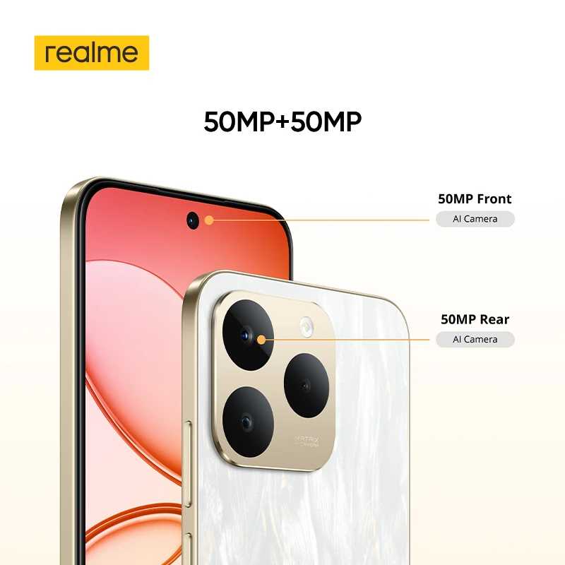 Фотография №3 товара Смартфон realme 15T 5G Аккумулятор 7000 мАч Зарядка 60 Вт