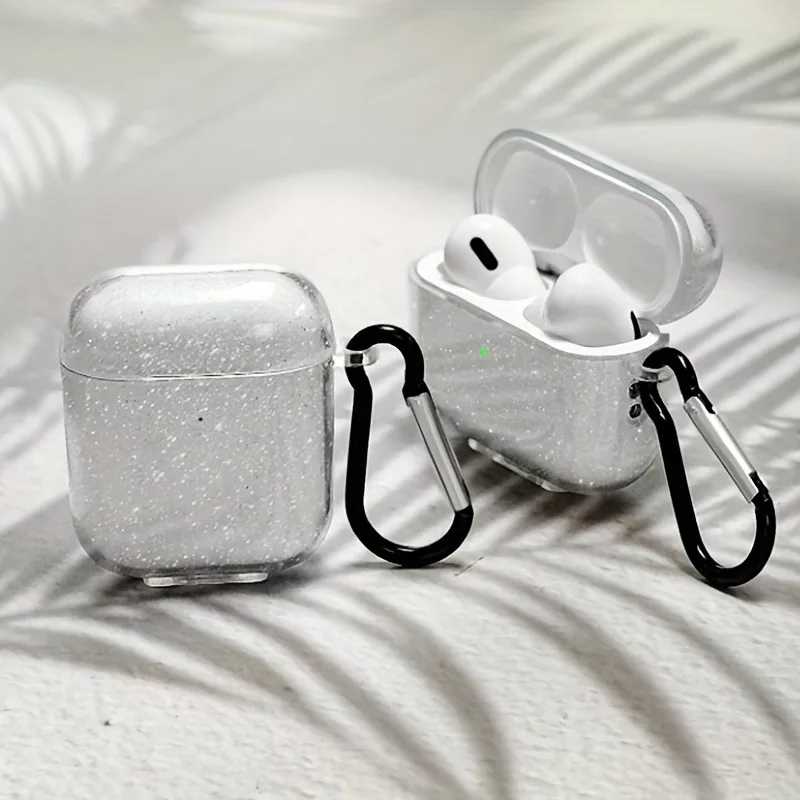Блестящий прозрачный чехол для AirPods Pro 3/Pro 2/Pro, защитный чехол для наушников Airpods 1 или 2/3/4, чехол для беспроводных наушников Портативное аудио и видео