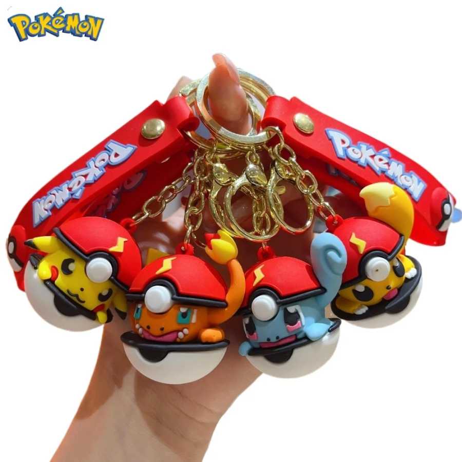 Идея подарка покемона &mdash; брелок Pikachu Pok&eacute; Ball. Рассеянный подарок для любого любовника Покемона. Добавьте очарование к вашему ключам или рюкзаку! Мягкие игрушки