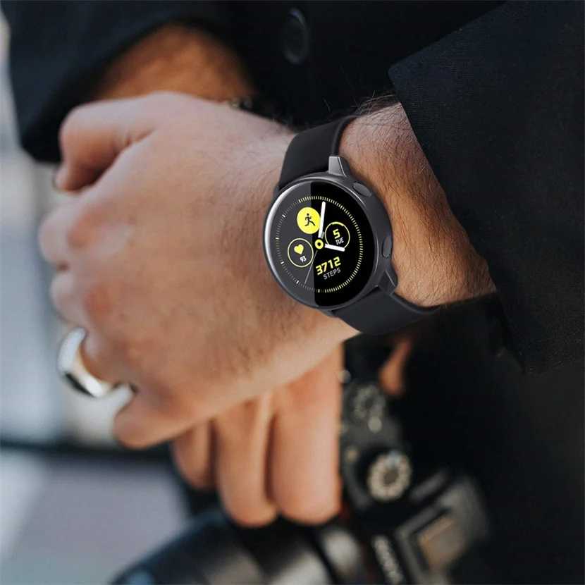 Фотография №2 товара Чехол из закаленного стекла для Samsung Galaxy Watch Active 2