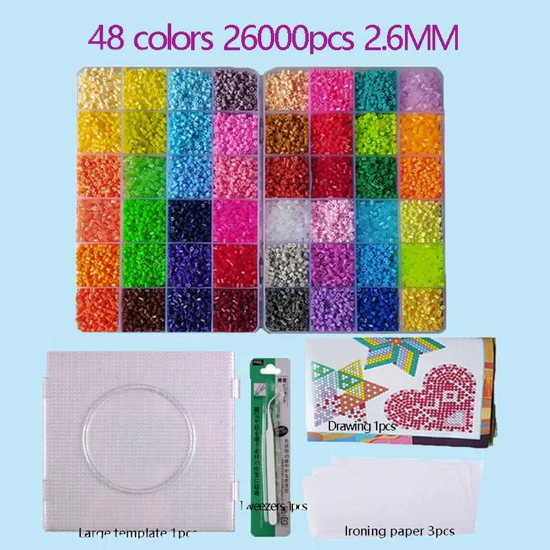 Фотография №4 товара термомозаика бусины Набор Бусин Perler Hama 2,6 мм, 3D пазл,