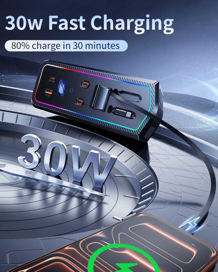 Фотография №4 товара Автомобильный USB-хаб Eary 30 Вт для Toyota Camry 2024-2026 с