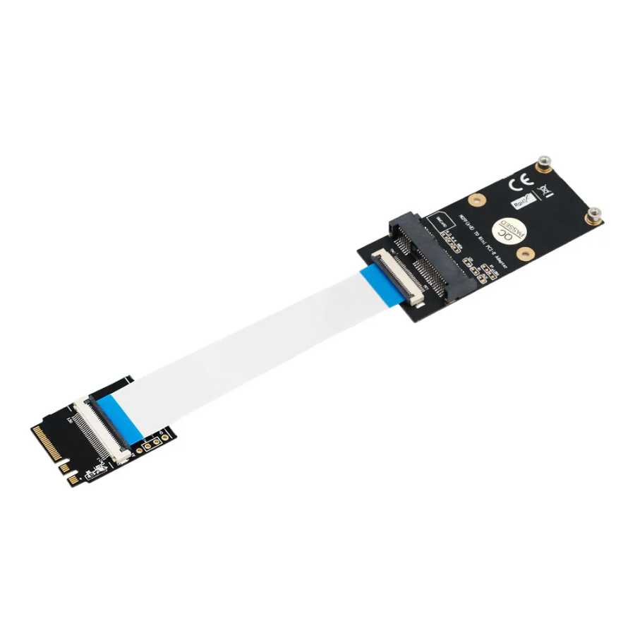 Адаптер M.2 (NGFF) Key A/E/A+E к Mini PCI-E с кабелем FFC для ПК Компьютер Компьютерная периферия