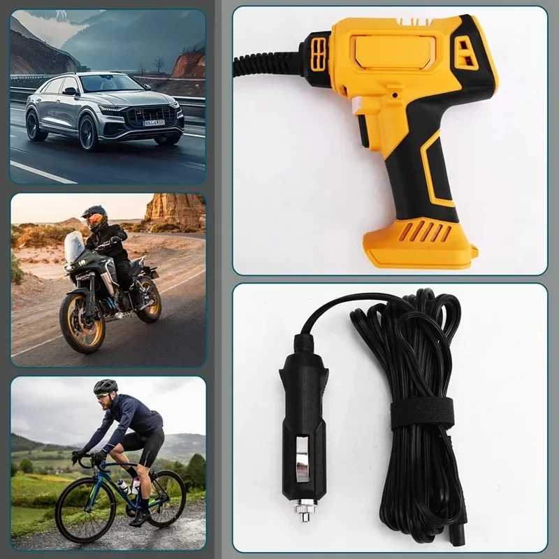 Фотография №3 товара Подходит для аккумуляторного воздушного компрессора DeWALT, автоматического накачивания шин, беспроводной