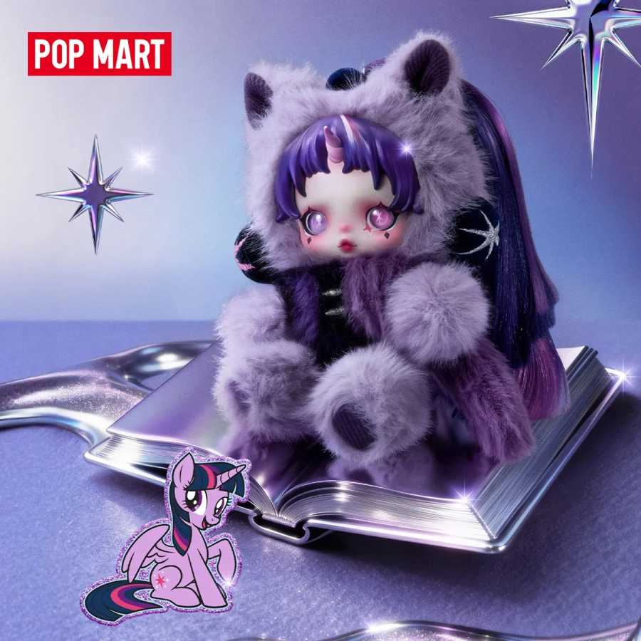 Фотография №1 товара POP MART SKULLPANDA Серия My Little Pony: Плюшевая кукла-подвеска, оригинальная