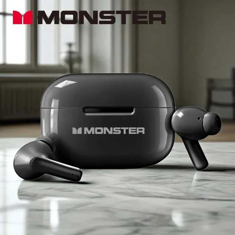 Наушники MONSTER Original HD Stereo Bluetooth, внутриканальные, водонепроницаемые, беспроводные TWS Bluetooth-наушники для спорта Портативное аудио и видео