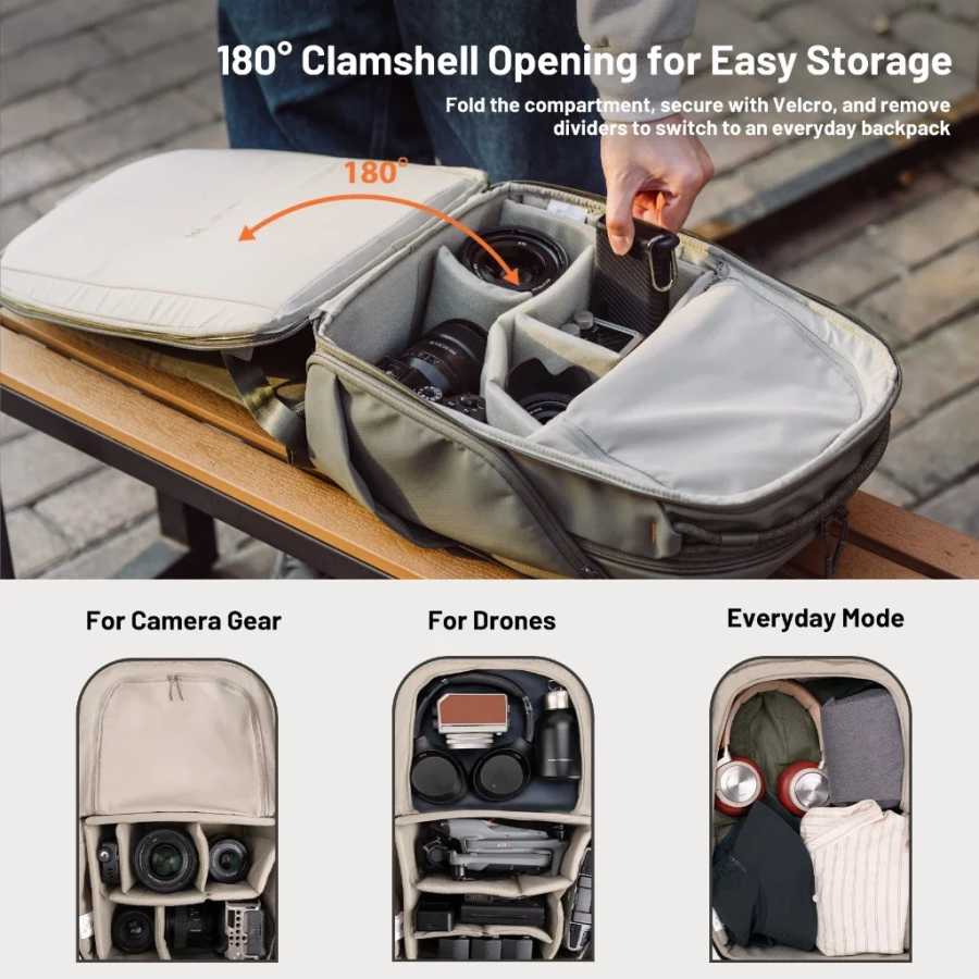 Фотография №1 товара Рюкзак для камеры PGYTECH OneGo Lite 16L 22L для Sony,