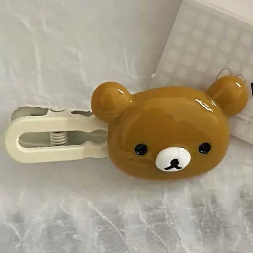 Фотография №5 товара Заколки для волос Rilakkuma для девочек Kawaii Relax Bear, заколка