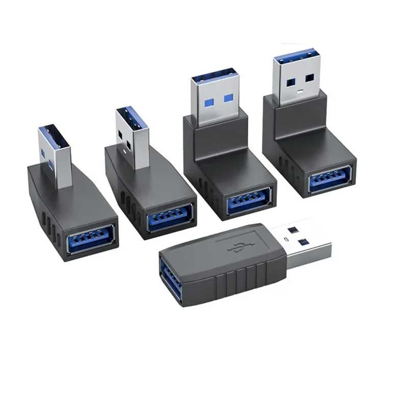 90 градусов левый и правый угловой USB 3,0 A фоторазъем для ноутбука, оптовая продажа и Прямая поставка Компьютерная периферия