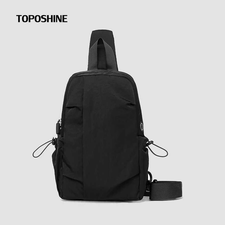 Toposhine, новая модная спортивная водонепроницаемая сумка на плечо, функциональная нагрудная сумка, сумка-мессенджер, мужская нагрудная сумка из нейлоновой ткани высокого качества Нагрудные сумки
