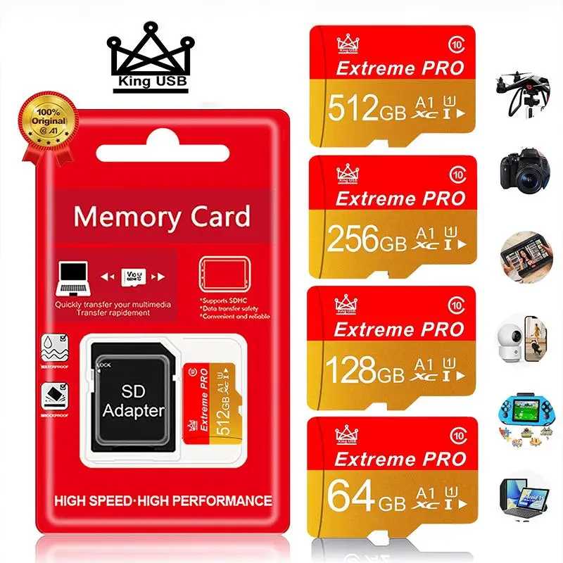 Надежные карты памяти 16 ГБ / 32 ГБ / 64 ГБ / 256 ГБ и карты Micro SD, SD-карты, TF-карты с быстрым чтением и записью, класс 10, для камер видеонаблюдения Хранение данных