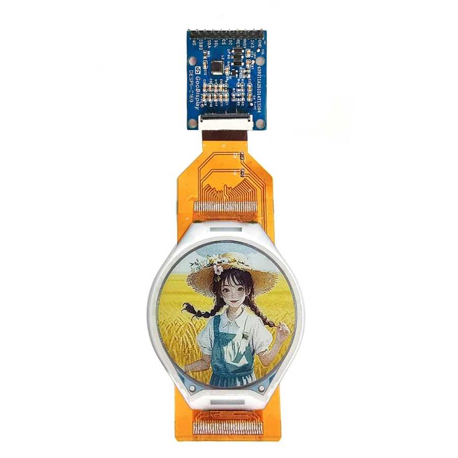 Фотография №4 товара 1,69-дюймовый круглый E-Ink дисплей Spectra, 6 цветов, 400x400 пикселей, 262K