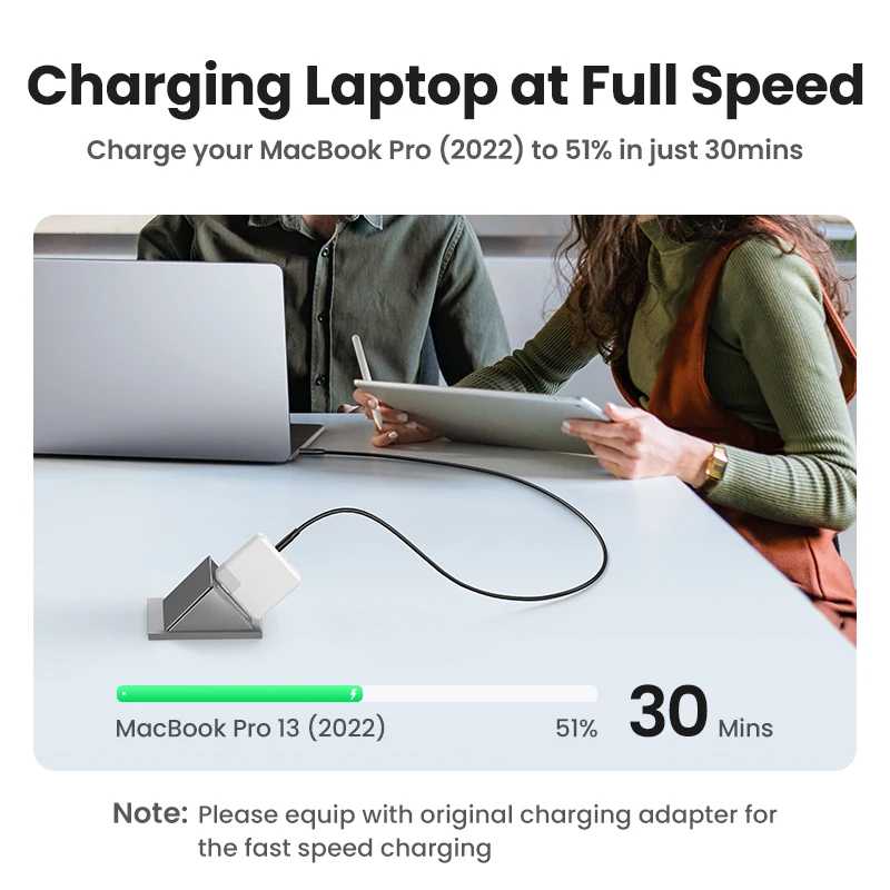 Фотография №1 товара UGREEN PD100W Кабель USB C &mdash; USB C для iPhone