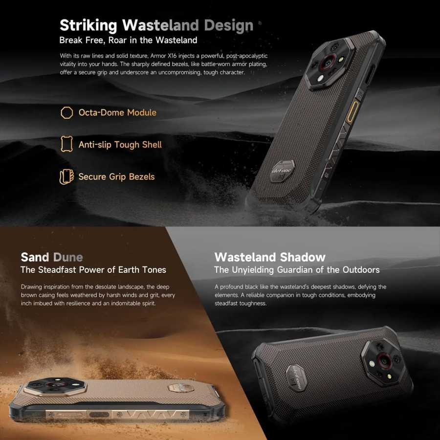 Фотография №2 товара Прочный смартфон Ulefone Armor X16, аккумулятор 10360 мАч, 128 ГБ
