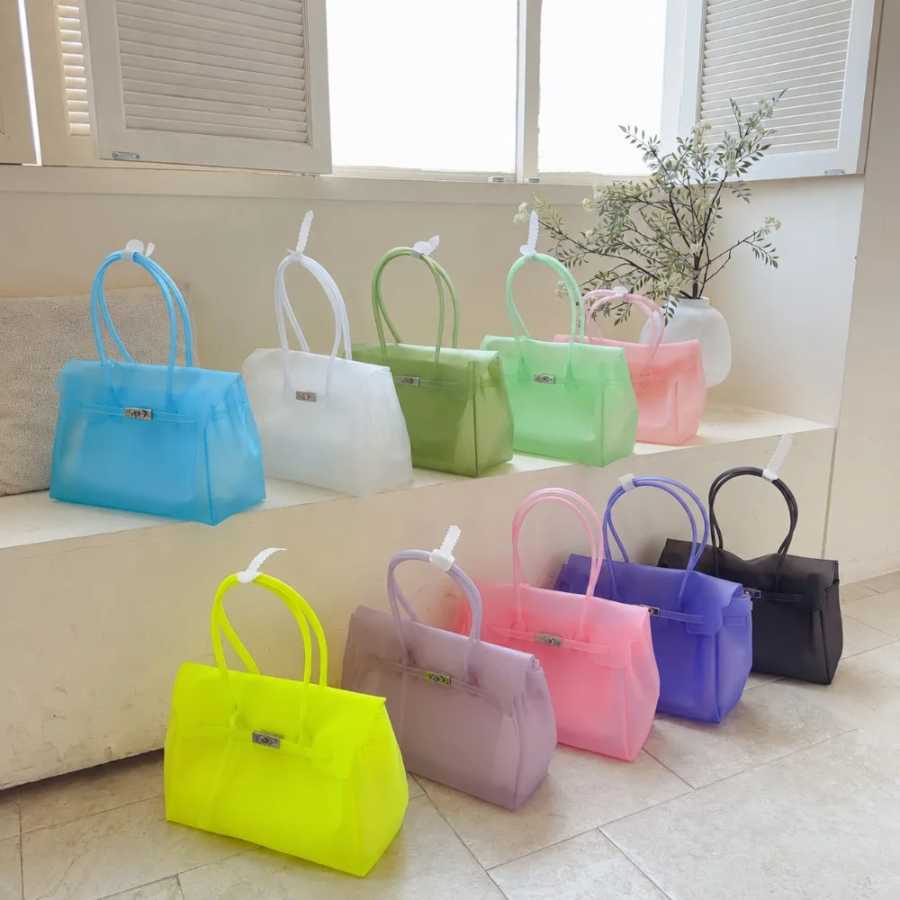 Фотография №2 товара Сумка-тоут Jelly Bag 2026: Новая прозрачная женская сумка из ТПУ