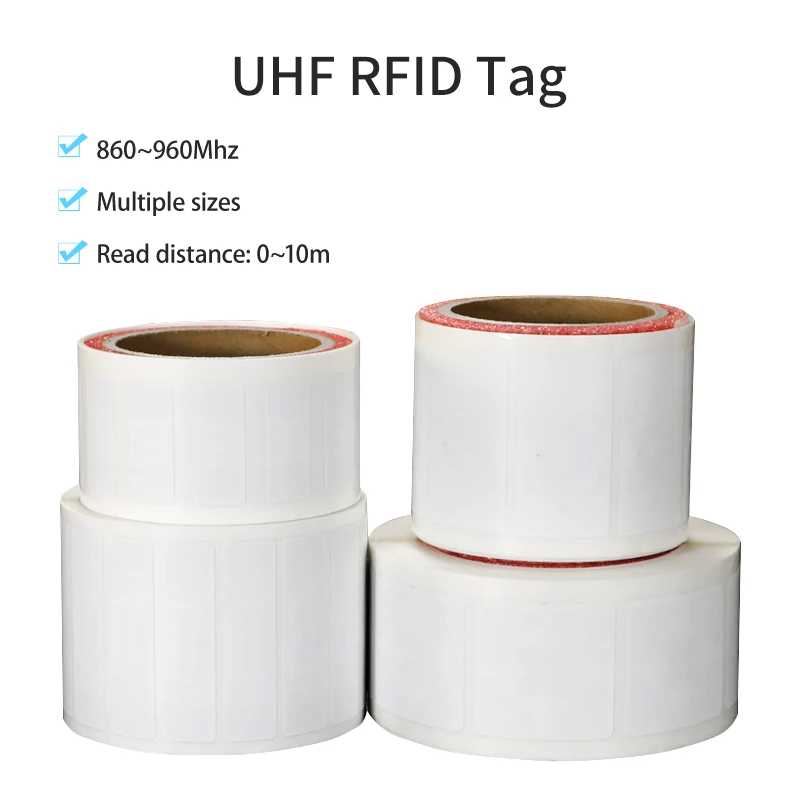 100 шт. UHF RFID-этикетки, несколько стилей, пассивные UHF-клейкие этикетки, бумага с покрытием, RFID-наклейка, этикетка, пассивные RFID-метки Доступ к автоматизации здания