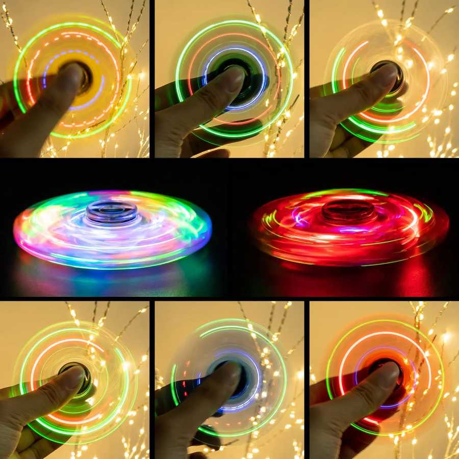 Фотография №3 товара Светящийся в темноте LED спиннер-игрушка для пальцев, антистресс для снятия