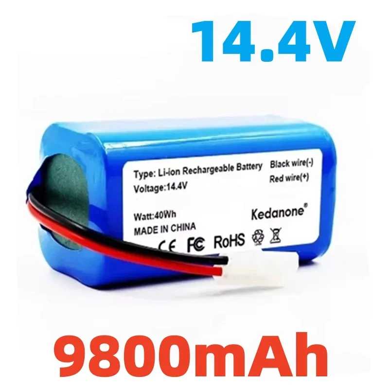Литий-ионный аккумулятор 14,4 В для робота-пылесоса Xiaomi Mijia Essential G1 MJSTG1, SKV4136GL H18650CH R30 R35 4S1P 9800 мАч Аксессуары и запчасти