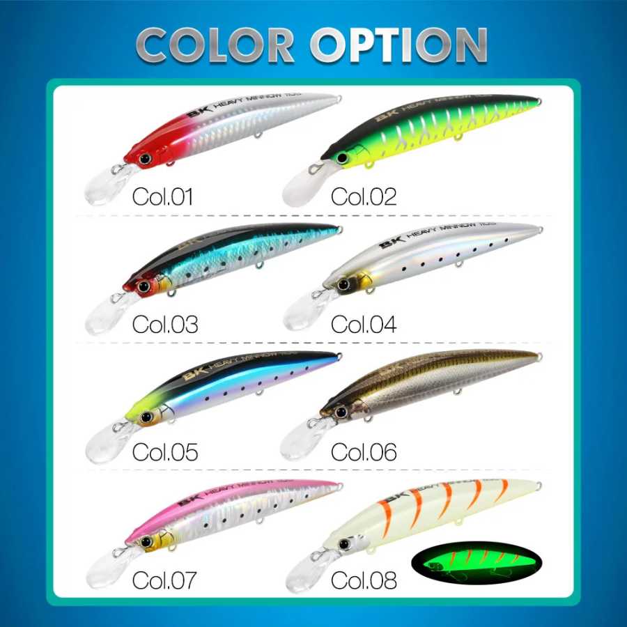 Фотография №5 товара Новая тяжелая тонущая приманка FSTK Minnow 110S 37г, 90S 28г,