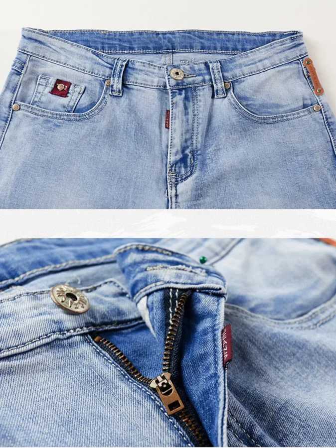 Фотография №4 товара Мужской джинсовый деловой наряд GL Slim-Fit, состоящий из двух частей