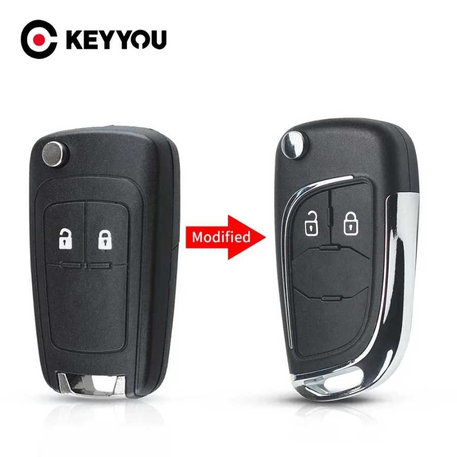 KEYYOU новый 1 шт. для Chevrolet Cruze для OPEL Insignia Astra Zafira Mokka Agila Corsa Meriva Signum Tigra Mando модифицированный автомобильный ключ Стартеры