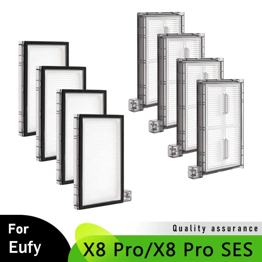 Моющийся HEPA-фильтр для Eufy X8 Pro/X8 Pro SES, сменный робот-пылесос, высокая плотность, легкая очистка, фильтрация пыли, запасной аксессуар Запчасти для бытовой техники