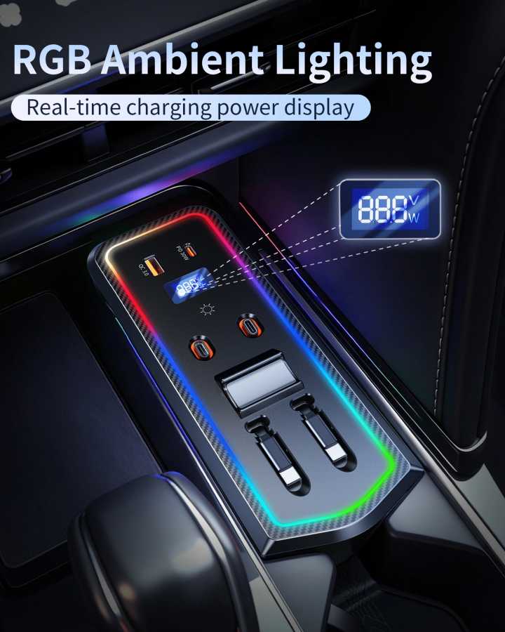 Фотография №3 товара Автомобильный USB-хаб Eary 30 Вт для Toyota Camry 2024-2026 с
