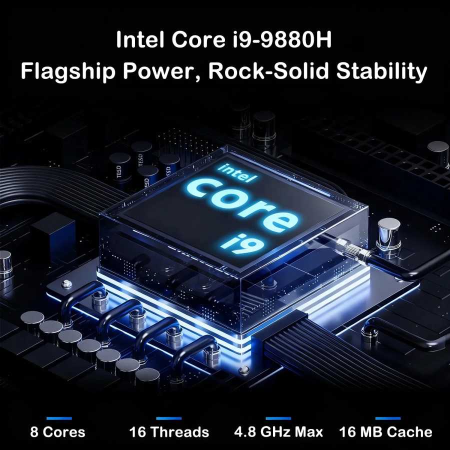 Фотография №1 товара 15,6-дюймовый ноутбук с Full HD экраном, процессором Core i9-9880H, высокой