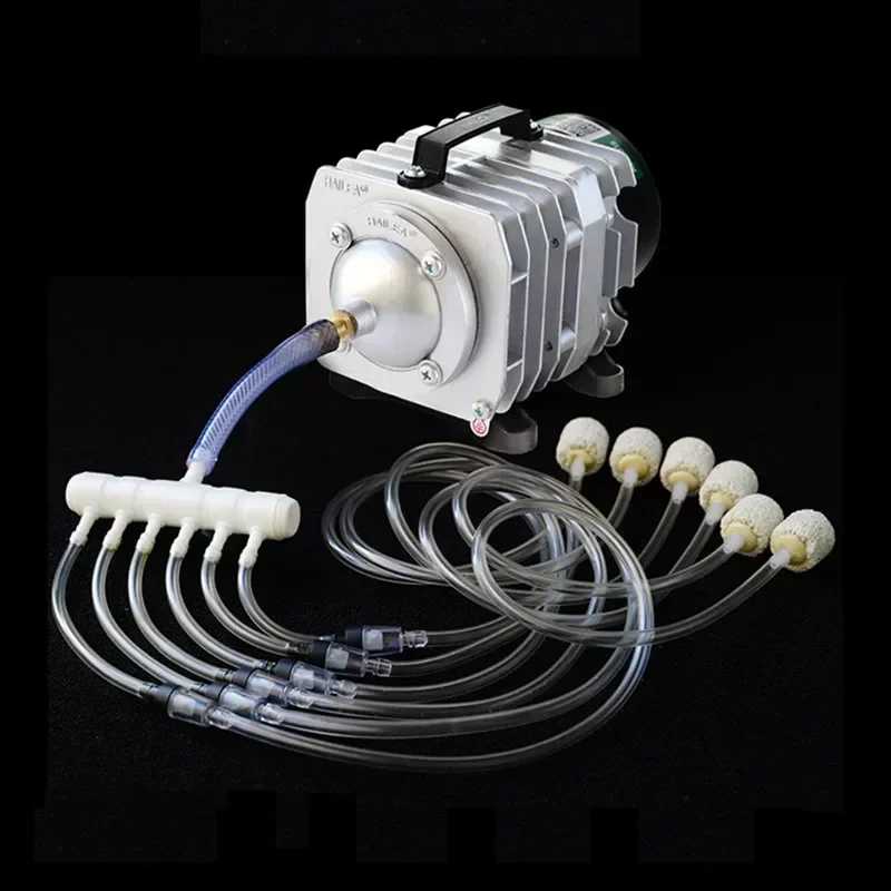 Фотография №5 товара 220 В Hailea ACO-208 308 318 Электромагнитный воздушный компрессор портативный