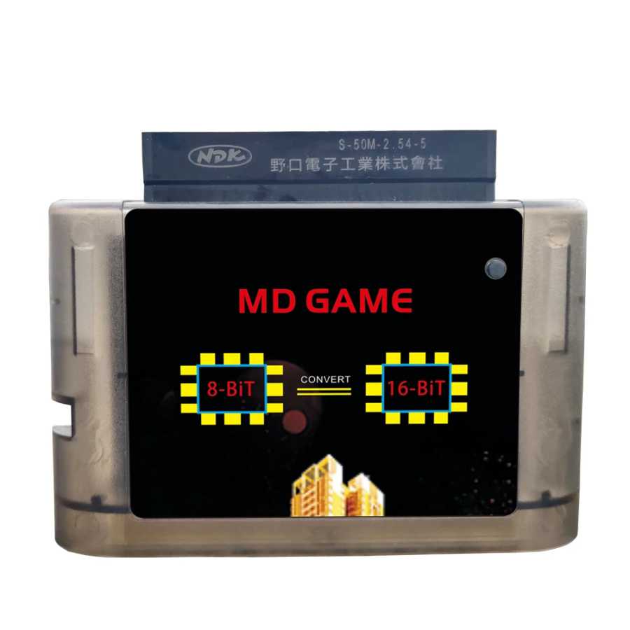 Переходник с 8 бит на 16 бит для адаптера md master system Sms2 sg1000 paraSG-1000 SC-3000 Видеоигры и аксессуары