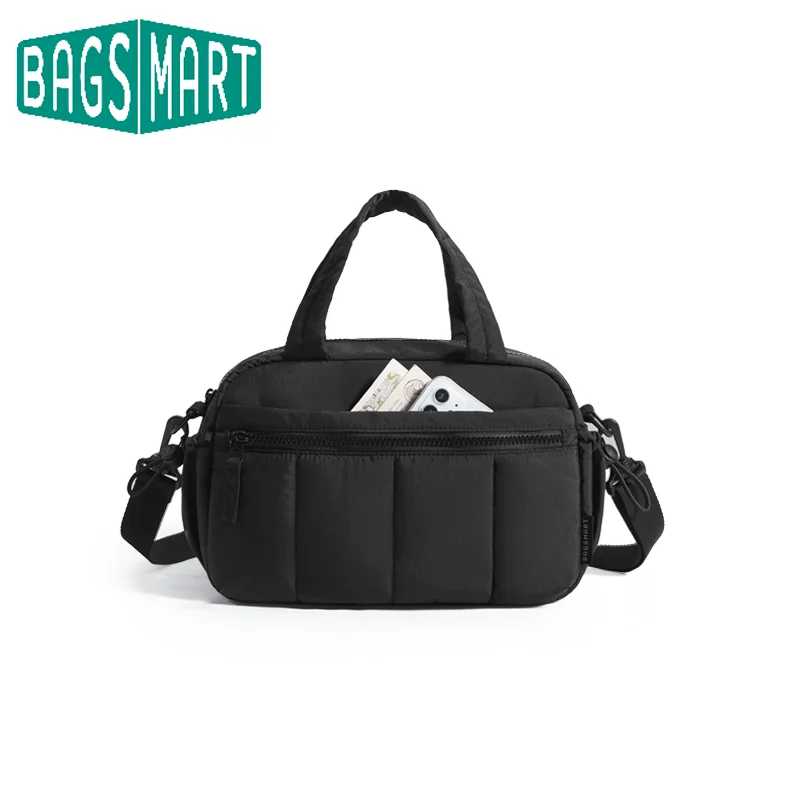 BAGSMART женская сумка через плечо большая вместительная сумка через плечо повседневная студенческая повседневная сумка для поездок на работу универсальная сумка для отдыха Дорожные сумки