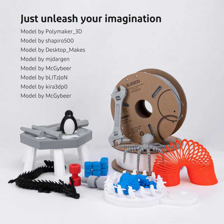 Фотография №5 товара Филамент ELEGOO PLA+ 1.75 мм, 3D PLA для 3D-принтеров, совместимый