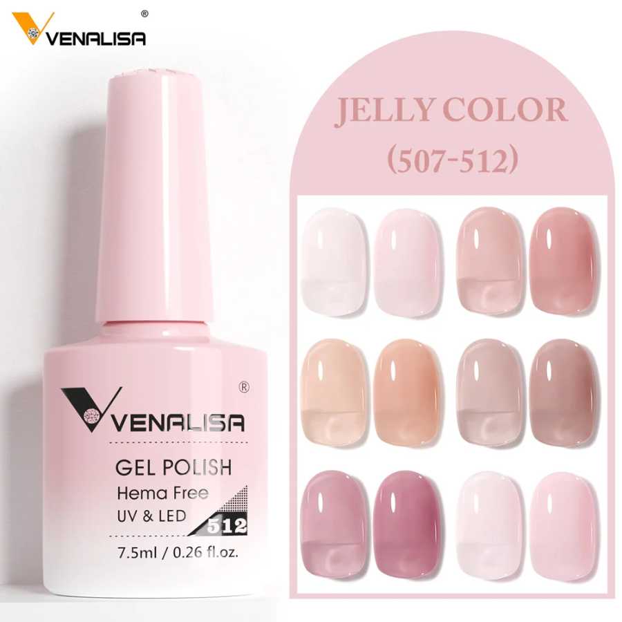 Фотография №2 товара Venalisa HEMA TPO FREE Гель-лак для ногтей с блестками Великолепный