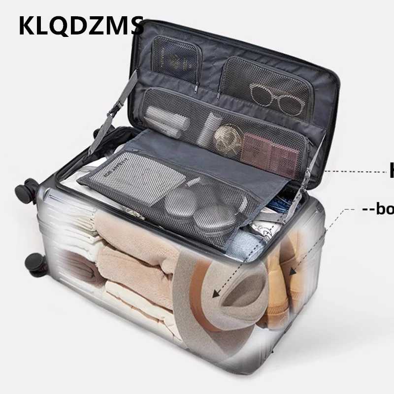 Фотография №5 товара KLQDZMS ABS + ПК чемодан большой вместимости чемодан на колесиках