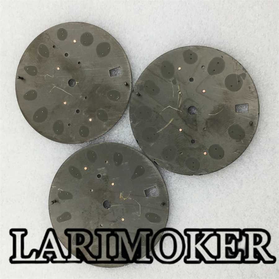 Фотография №4 товара Циферблат Larimoker 31,5 мм VK64 черно-синего цвета с эффектом Kaku,