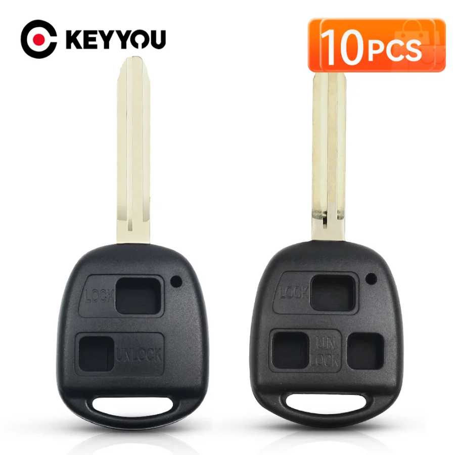 KEYYOU, 10 шт., 2/3 дюйма, задняя крышка для телефона, для Toyota Corolla, Land Cruiser, YARIS, CAMRY, RAV4, TOY43 Blade, бесплатная доставка Стартеры