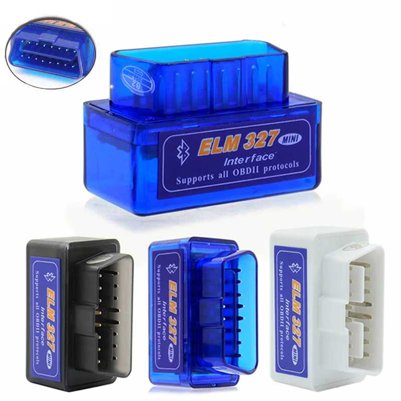 Super Mini ELM327 V2.1 OBD2 Bluetooth Автомобильный диагностический сканер Android Reader Поддержка Smart Scan Автомобильный дизаснотический инструмент Android IOS Инструмент для ремонта автомобилей