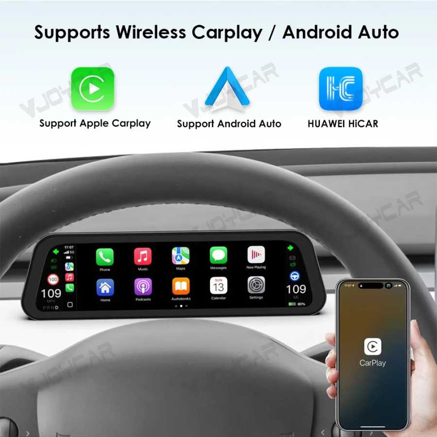 Фотография №3 товара Дисплей приборной панели Tesla New Gen 2 9.6 дюймов для