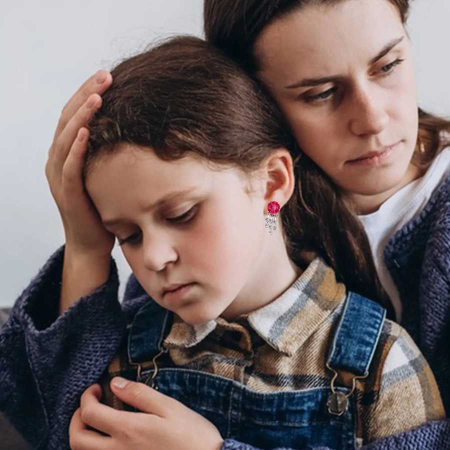 Фотография №2 товара Набор украшений для маленьких девочек: блестящие клипсы-серьги, кольца, стразы, набор
