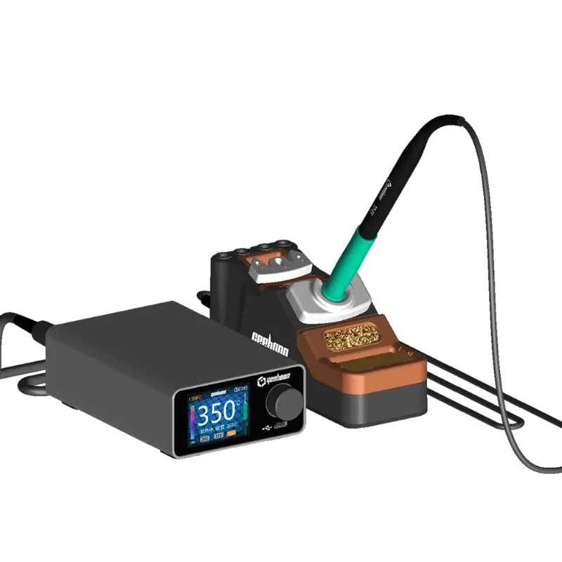 Фотография №4 товара Паяльная станция GEEBOON TC22 240W с подставкой для паяльника SDC02