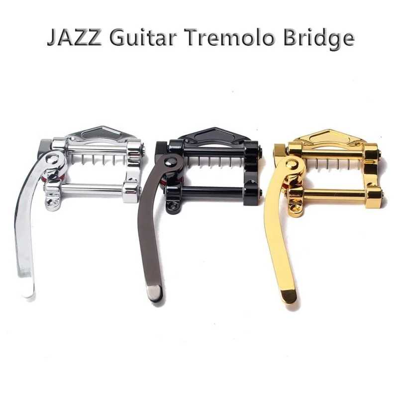 Джазовая электрогитара Tremolo Bar Bridge Unit Vibrato Bridge из цинкового сплава для Tele SG LP ETC ES335 Запчасти для гитары Аксессуары Музыкальные инструменты