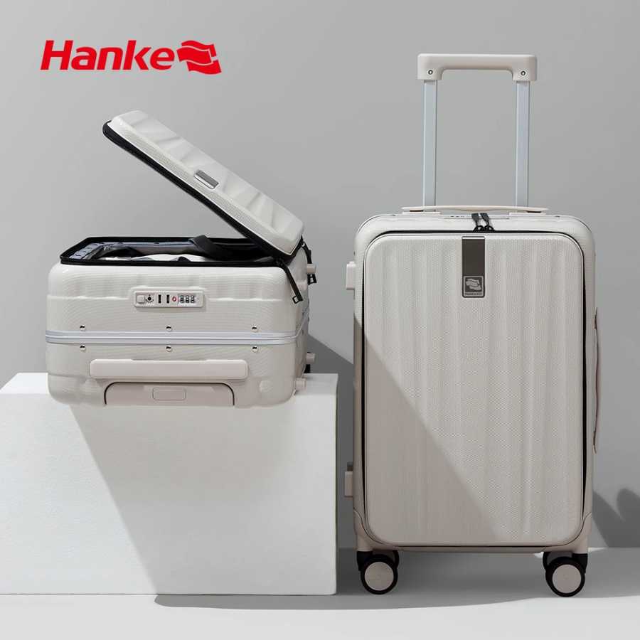 Hanke Инновационный дизайн 20-дюймовый чемодан для ручной клади 24 дюйма Дорожный чемодан Эстетический узкий алюминиевый каркас ПК Спиннерное колесо H9860 Багажные сумки