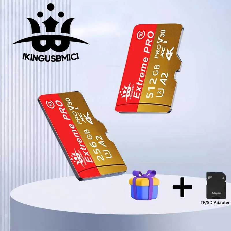 100% оригинальная карта памяти Mini SD 32G microSDHC 256G 64G 12 8G MinSDXC UHS-I Class10 с картридером Type-C Хранение данных