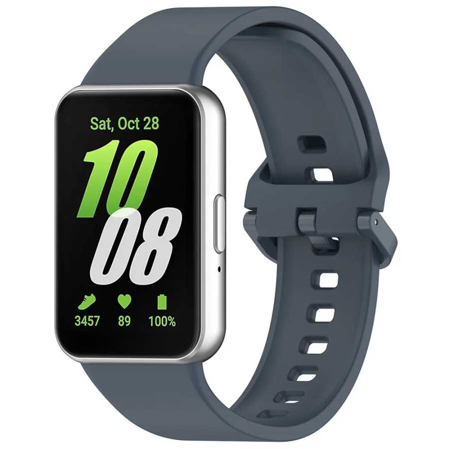 Фотография №3 товара Силиконовый ремешок для Samsung Galaxy Fit 3 SM-R390, умные часы,