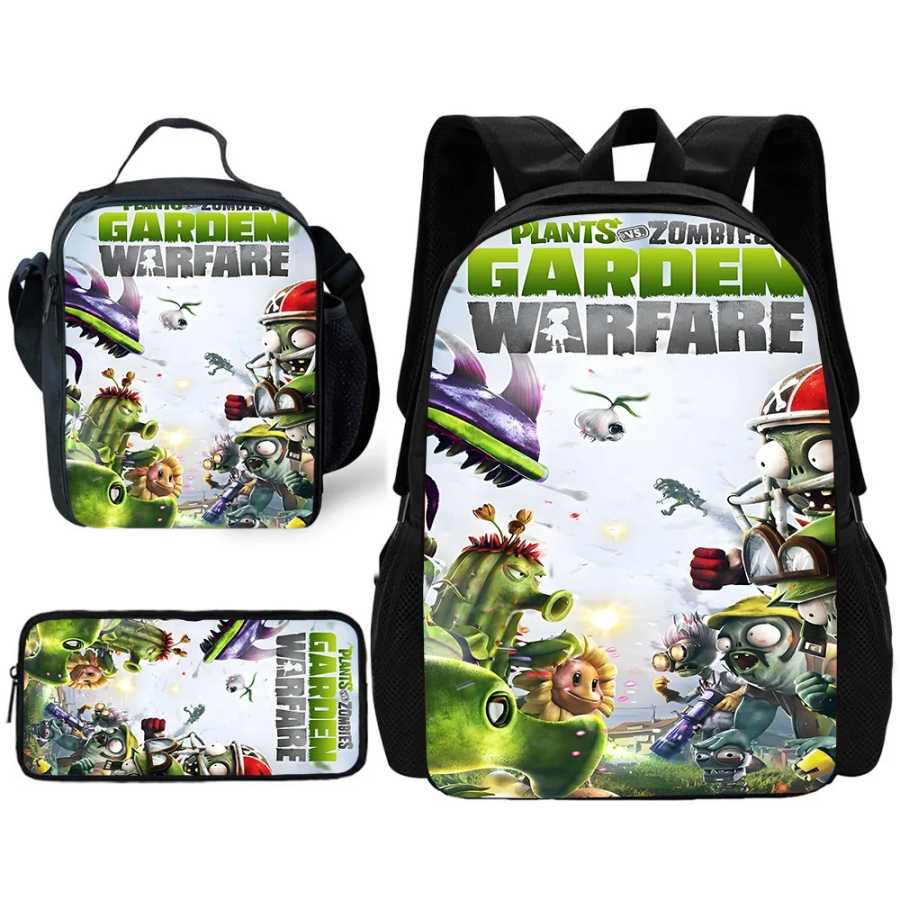 Детская школьная игра для планшетов и рюкзак Zombiess с сумками для обедов, пеналами, искусственными девушками, лучший подарок Детский Сумки