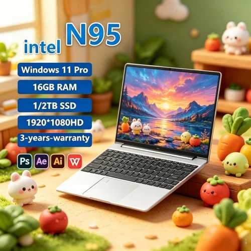 Ноутбук Seraphic 2026 Original 15.6" с дисплеем N95 FHD IPS 120 Гц, ультрапрозрачным экраном Microscopic, 7500 мАч, 32 ГБ/2 ТБ SSD, Exalted Комплект компьютера и офиса