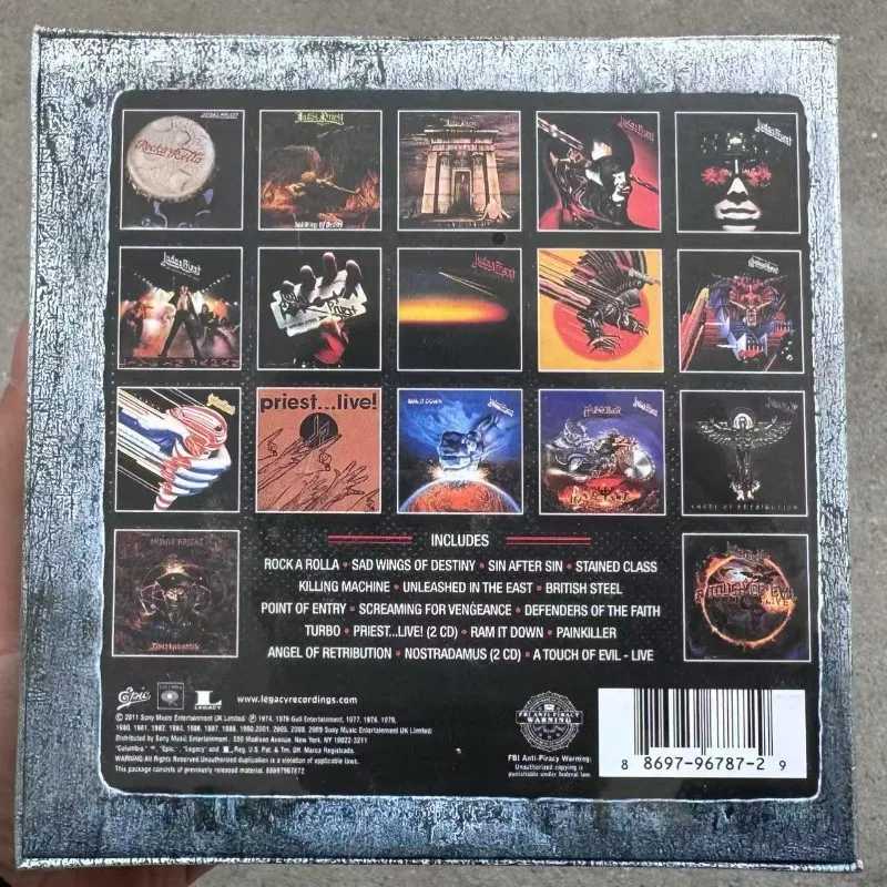 19CD Collection Подарочная коробка Музыкальный компакт-диск Самая влиятельная британская группа в мире Тяжелый металлический оркестр Металлический Бог Полная коллекция Книги